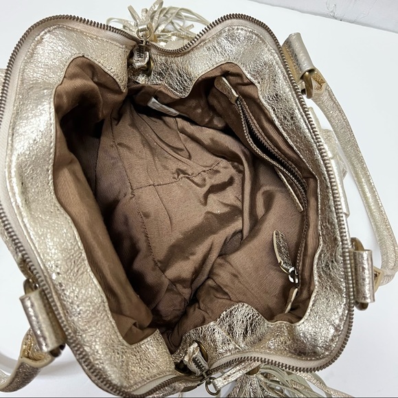 J. Crew Gold Leather Handbag - Picture 5 of 8